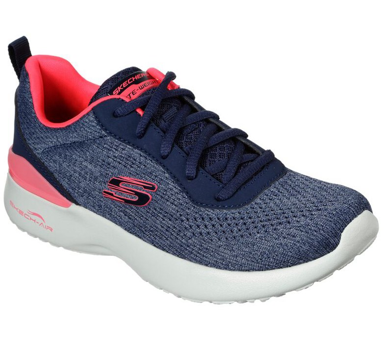 Skechers Dam Marinblå/Korall Sneakers - Skech-Air Dynamight - Top Prize - Sverige (MJLUX-8439)